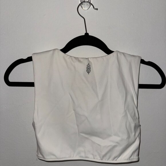 Free People Epic Revenge Sports Bra - White - Size Small - Picture 2 of 3